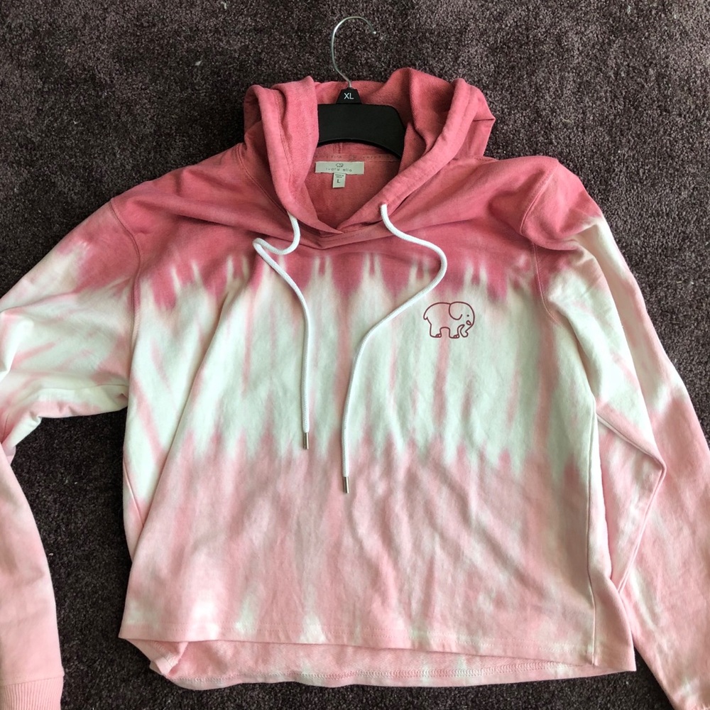 Ivory Ella pink crop top large